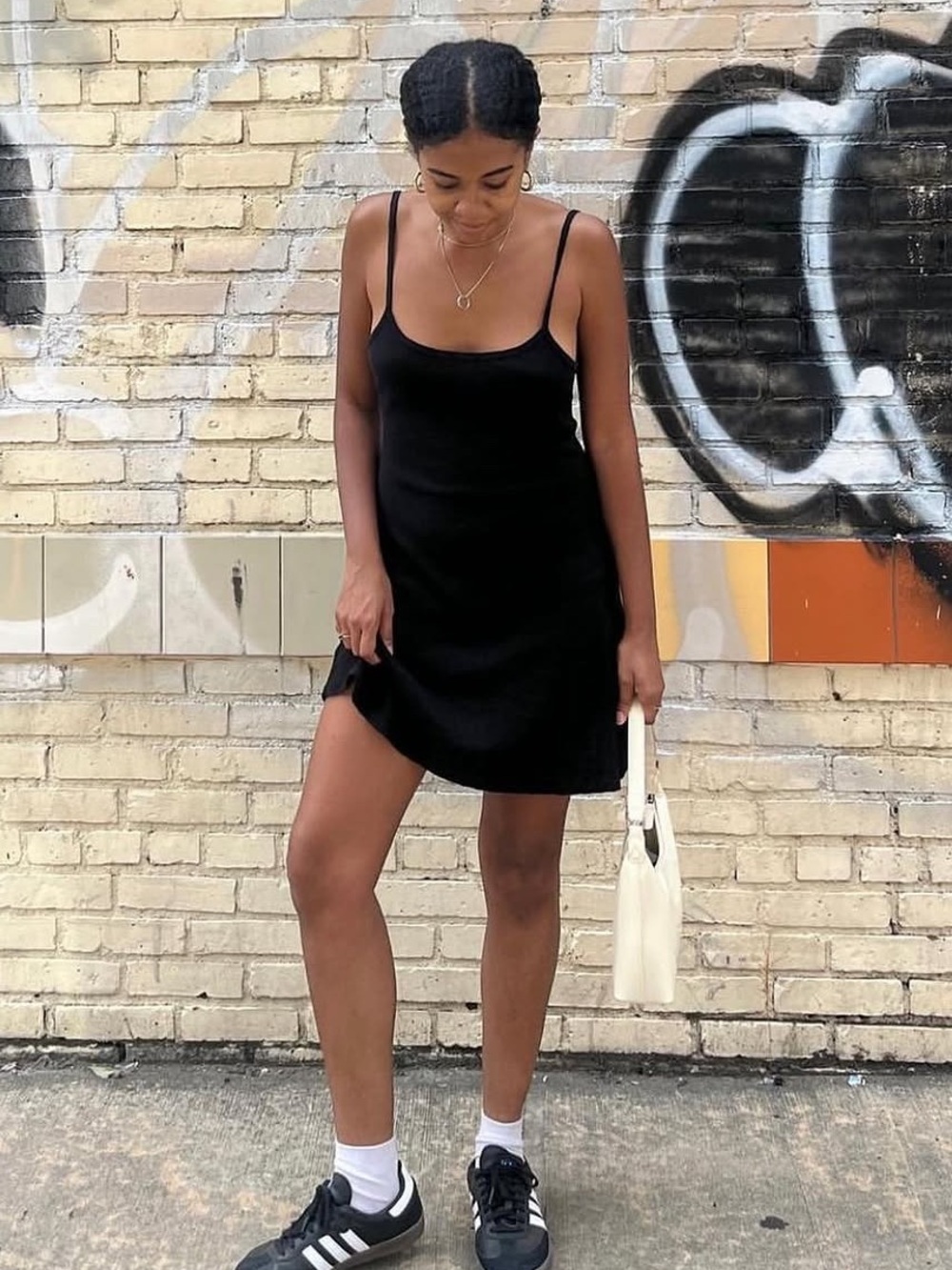 Cotton Pointelle Knit Mini Tennis Dress